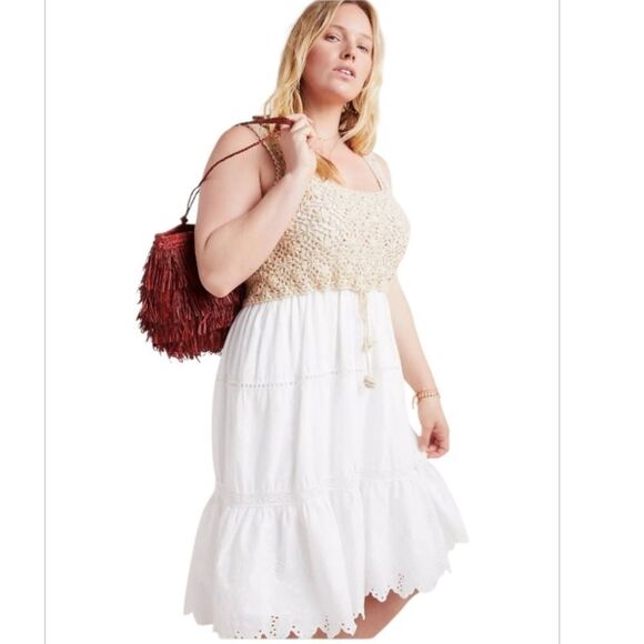 Anthropologie Brittney Crochet-Top Dress - Picture 2 of 9